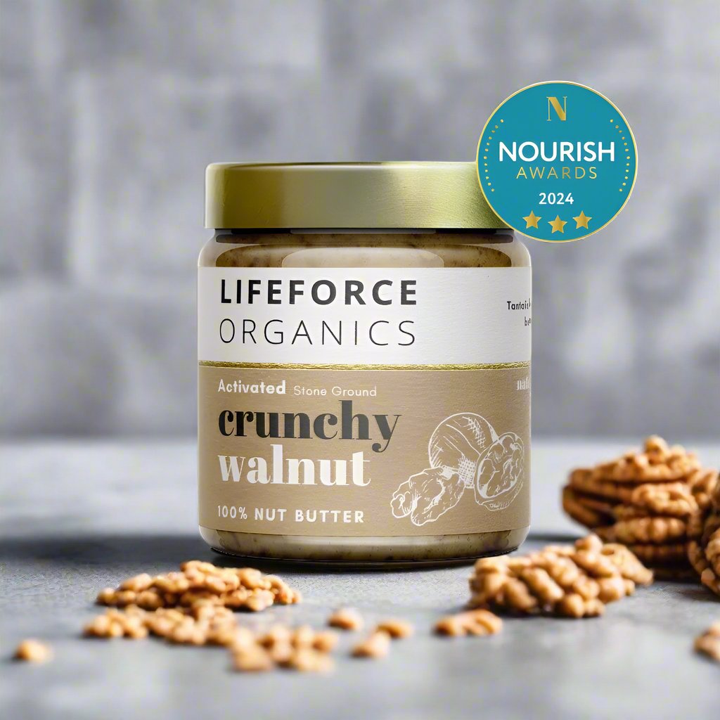 Activated Crunchy Walnut Butter - 220g - Lifeforce Organics