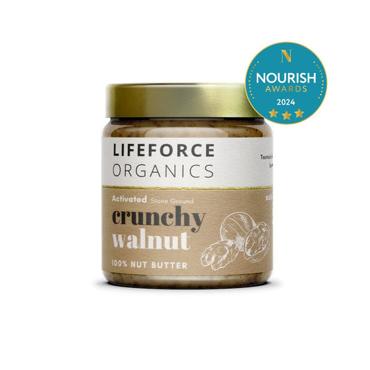 Activated Crunchy Walnut Butter - 220g - Lifeforce Organics