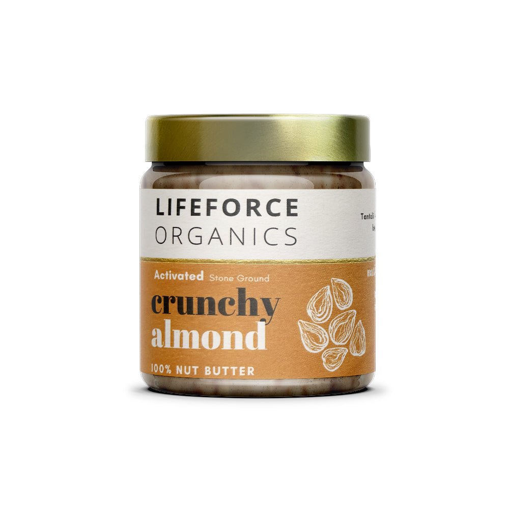 Activated Crunchy Almond Butter - 220g - Lifeforce Organics