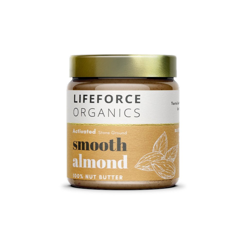 Activated Smooth Almond Butter - 220g - Lifeforce Organics