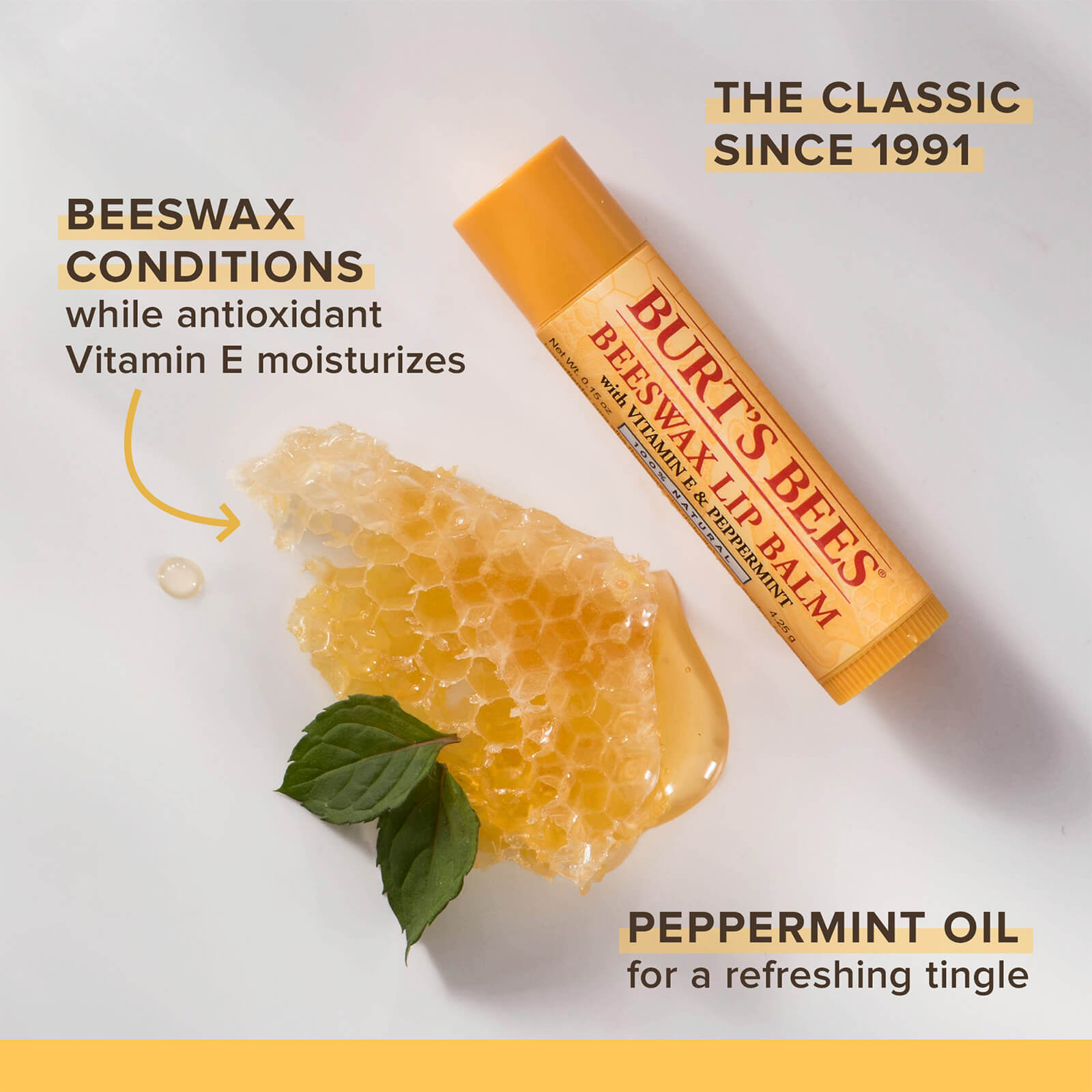 Classic Beeswax Lip Balm - Lifeforce Organics